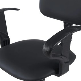 Καρέκλα ρεσεψιόν Icina Ι pu σε μαύρη απόχρωση 58x54x102-123εκ 58x54x123 εκ.