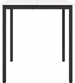 vidaXL Τραπεζαρία Λευκό 70 x 70 x 75 cm Στερεά ξυλεία πεύκου