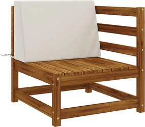 vidaXL Μαξιλάρι πλάτης SOEST 100% Πολυεστέρας Λευκό 60 x 20 x 40 cm