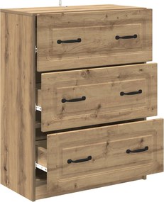 vidaXL Ντουλάπι με Συρτάρια 66 x 34,5 x 87 εκ. Επεξεργασμένο Ξύλο