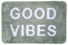Ταπέτο Μπάνιου Good Vibes 100% Μικροΐνες Μέντα 40x60cm Estia 02-28565