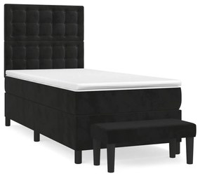 ΚΡΕΒΑΤΙ BOXSPRING ΜΕ ΣΤΡΩΜΑ ΜΑΥΡΟ 90X200 ΕΚ. ΒΕΛΟΥΔΙΝΟ 3138063