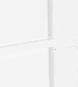 vidaXL Συρόμενη Πόρτα Λευκό και Μαύρο 78 x 202 εκ.