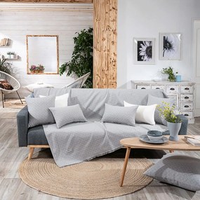 Ριχτάρι Sorrento 04 Grey Teoran Πολυθρόνα 180x150cm Βαμβάκι-Πολυέστερ