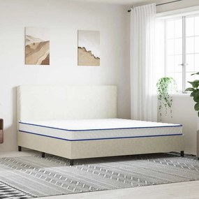 vidaXL Στρώμα με Αφρό Μνήμης Λευκό 200x200x17 εκ. μαλακό