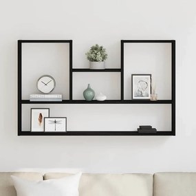 vidaXL Ράφι Τοίχου Μαύρη Δρυς 99 x 15 x 60 εκ. από Τεχνητό Ξύλο