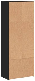 vidaXL Αρχειοθήκη Μαύρη 60x32x153 εκ. από Επεξεργασμένο Ξύλο