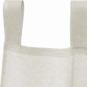 vidaXL Κουρτίνα βυσσινί 2 pcs Κρεμ 225 x 140 εκ. Πολυεστέρας