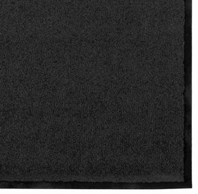 vidaXL Χαλάκι Εξώπορτας Μαύρο 120 x 180 cm Πολυπροπυλένιο και βινύλιο