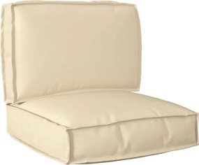 vidaXL Σετ Μαξιλαριών Πάγου 2 pcs Μπεζ Ύφασμα Όξφορντ