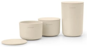 Σετ αποθήκευσης Brabantia ReNew 1006269, 3 τεμαχίων, μαλακός αντιολισθητικός πάτος, μπεζ
