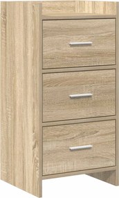 vidaXL Πλαϊνό γραφείο Sonoma Δρυς 40 x 36 x 80 εκ Επεξεργασμένο Ξύλο