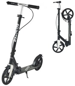 VEVOR Kick Scooter for Kids Ages 8+, Teens &amp; Adults, 2-Wheel Toddler Scooter with Adjustable Height Handlebar, Wide Anti-Slip Deck, Foldable Lightweight for Boys &amp; Girls up to 99.8 kg, Black + Silver