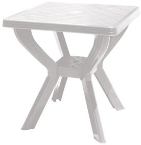 Τραπέζι Κήπου SKIATHOS Λευκό PP Φ70x70cm