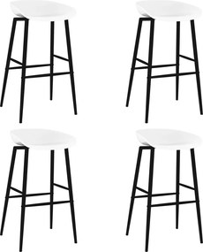 vidaXL Σετ Επίπλων Μπαρ 5 Τεμαχίων Λευκό