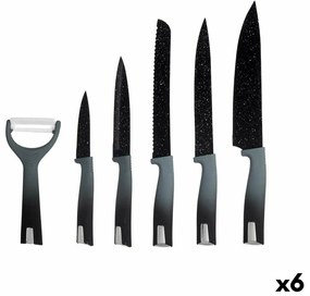 Σετ Μαχαιριών Kinvara KT211035 Μαύρο Ανοξείδωτο ατσάλι πολυπροπυλένιο 6 Τεμάχια (x6)