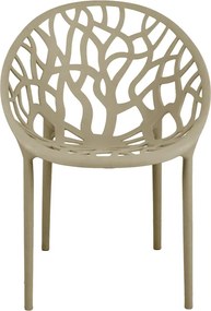 Πολυθρόνα Daren pakoworld pp σε cappuccino απόχρωση 59x60x79,5εκ