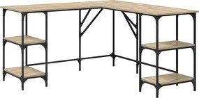 vidaXL Γραφείο Sonoma Δρυς 139 x 139 x 75 εκ. από Επεξεργασμένο Ξύλο