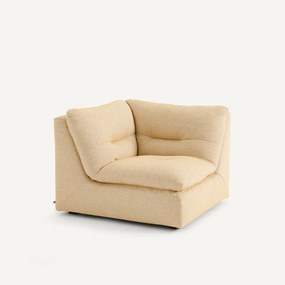 Γωνιακή πολυθρόνα σύνθεσης 90° από ανακυκλωμένο βαμβάκι, GIULIANO