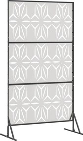 vidaXL Οθόνη Ιδιωτικότητας Γκρι 100 x 50 x 180 εκ. Ατσάλι