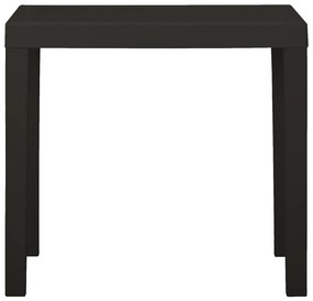 vidaXL Τραπέζι Κήπου Ανθρακί 79 x 65 x 72 εκ. από Πλαστικό