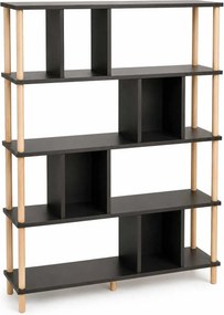 Βιβλιοθήκη Ανθρακί LOBRAL 90x20x137