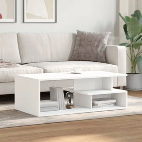 vidaXL Τραπεζάκι Σαλονιού Λευκό 102x55x35 εκ. από Επεξεργασμένο Ξύλο
