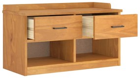 vidaXL Πάγκος διαδρόμου "SANDNES" 87x40x50 εκ. Πεύκο μασίφ ξύλο