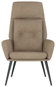vidaXL Πολυθρόνα Relax Taupe από Συνθετικό Καστόρι