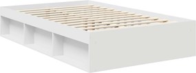 vidaXL Σκελετός Κρεβατιού Λευκό 120 x 190 cm Επεξεργασμένο ξύλο