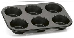 Venus 78003 Φόρμα Muffin Αντικολλητική Μεταλλική 6 Θέσεων