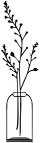 Διακοσμητικό Επιτραπέζιο Flowerpot 565TNL1166 12x45cm Black Aberto Design Μέταλλο