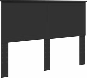 vidaXL Κεφαλάρι με κεφαλάρι Μαύρη Οξυά 140 cm Επεξεργασμένο ξύλο