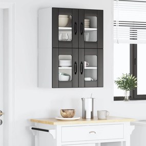 vidaXL Ραφιέρα τοίχου LUCCA 2 pcs Μαύρο 60 x 31 x 40 εκ