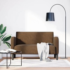 vidaXL Καναπές Loveseat Καφέ 110 εκ. Συνθετικό δέρμα