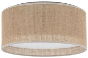 Φωτιστικό Οροφής - Πλαφονιέρα Juta 5798 Φ45x13cm 2xΕ27 15W Natural-White TK Lighting