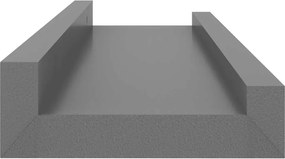 vidaXL Ράφια Τοίχου 4 τεμ. Γκρι 40 x 9 x 3 εκ.