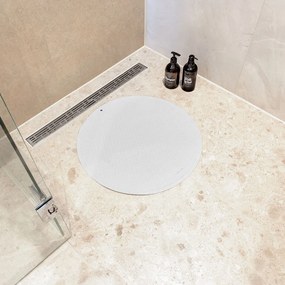 Rubelle Αντιολισθητικό Πατάκι Φ55cm White Sealskin