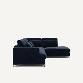 Γωνιακός καναπές-κρεβάτι, δεξιός, βελούδο chenille, Marsile