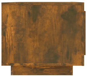 vidaXL Τραπεζάκι Σαλονιού Καπνιστή Δρυς 102x50x45εκ. από Επεξεργ. Ξύλο