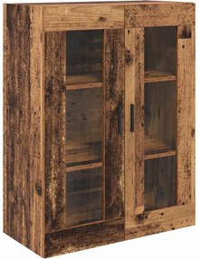 vidaXL Highboard με συρτάρι 2 pcs Παλιό Ξύλο Επεξεργασμένο ξύλο