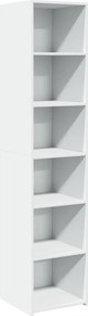 vidaXL Ντουλάπι Λευκό 40x41x185 εκ. Επεξεργασμένο Ξύλο