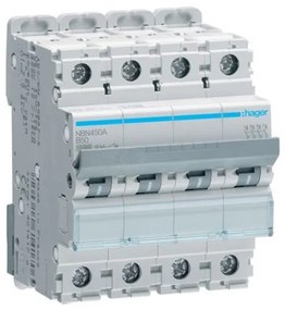 Αυτόματη Ασφάλεια 10Ka B 4x50A NBN450A Hager NBN450A