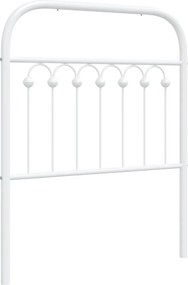 vidaXL Ανταλλακτικό κεφαλάρι Λευκό 75 εκ. Μεταλλικό