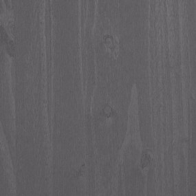 vidaXL Ντουλάπι HAMAR Αν. Γκρι 85 x 35 x 80 εκ. από Μασίφ Ξύλο Πεύκου