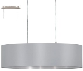 Φωτιστικό Οροφής Maserlo 31612 Grey Eglo Metal, Fabric