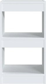 vidaXL Βιβλιοθήκη/Διαχωριστικό Χώρου Λευκό 40x30x72 εκ. Επεξ. Ξύλο