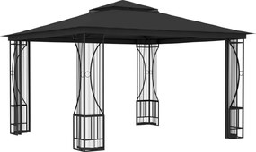 vidaXL Κιόσκι με Δίχτυα Ανθρακί 300 x 300 x 265 εκ.