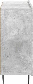 vidaXL Πλαϊνό γραφείο Γκρι Σκυροδέματος 89 x 34,5 x 82 εκ.