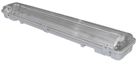 Γραμμικό Φωτιστικό Mini LED 230V T8 2x60cm IP65 Γκρι 3-8020605 Lumen-3-8020605-Γκρι 3-8020605